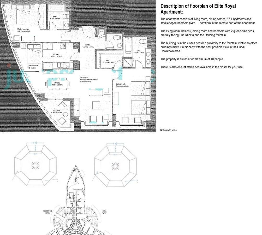 Elite Royal Apartment - Full Burj Khalifa And Fountain View - Caesar Dubai Exteriör bild